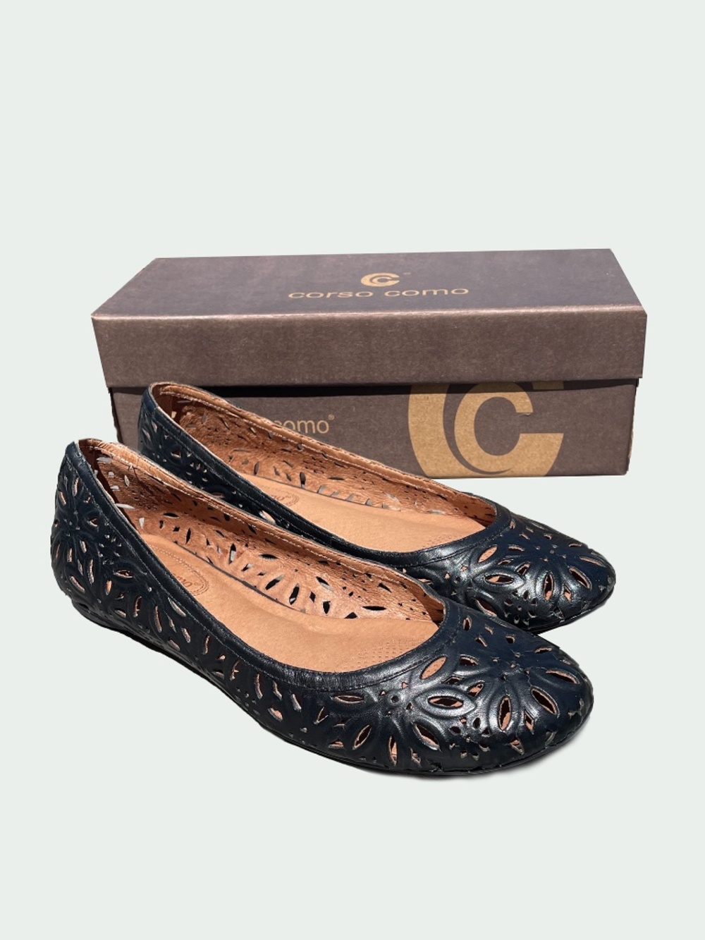 NIB Corso Como Floral Cutout Ballet Flat - Size 8.5M